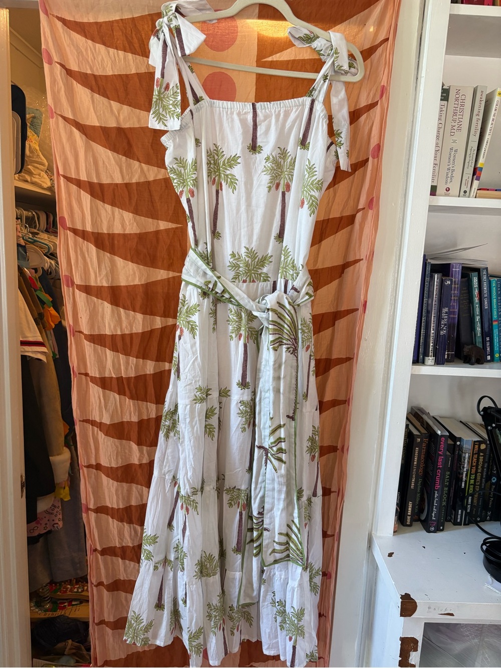 NWT Victoria Dunn preppy isle of Palm Print King street maxi size XXL